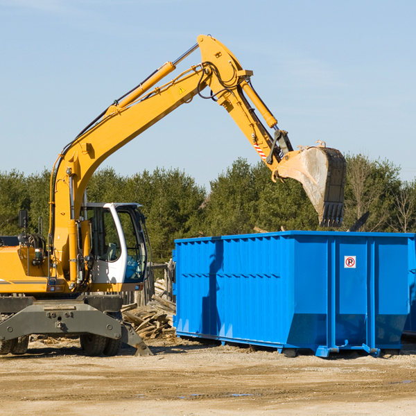 are there any restrictions on where a residential dumpster can be placed in Ikes Fork